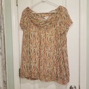 Lined multi-colored top